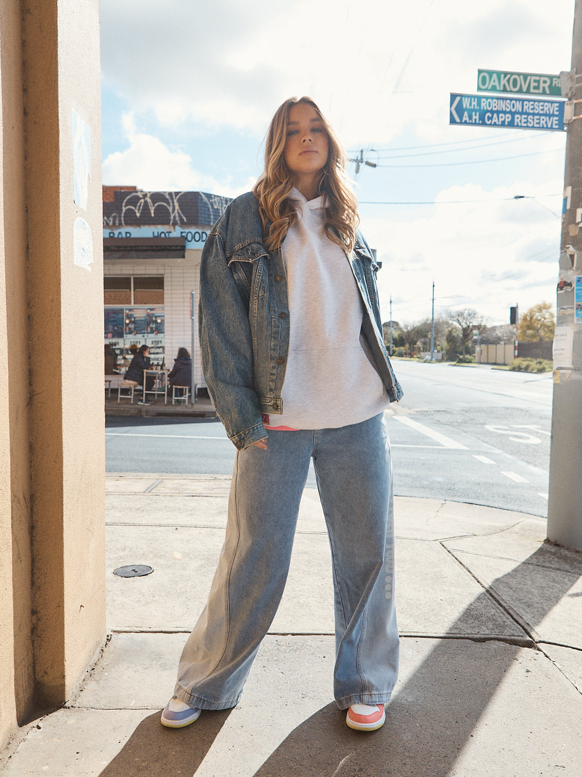 Jackson Unisex Oversized Hoodie – Grey Marle