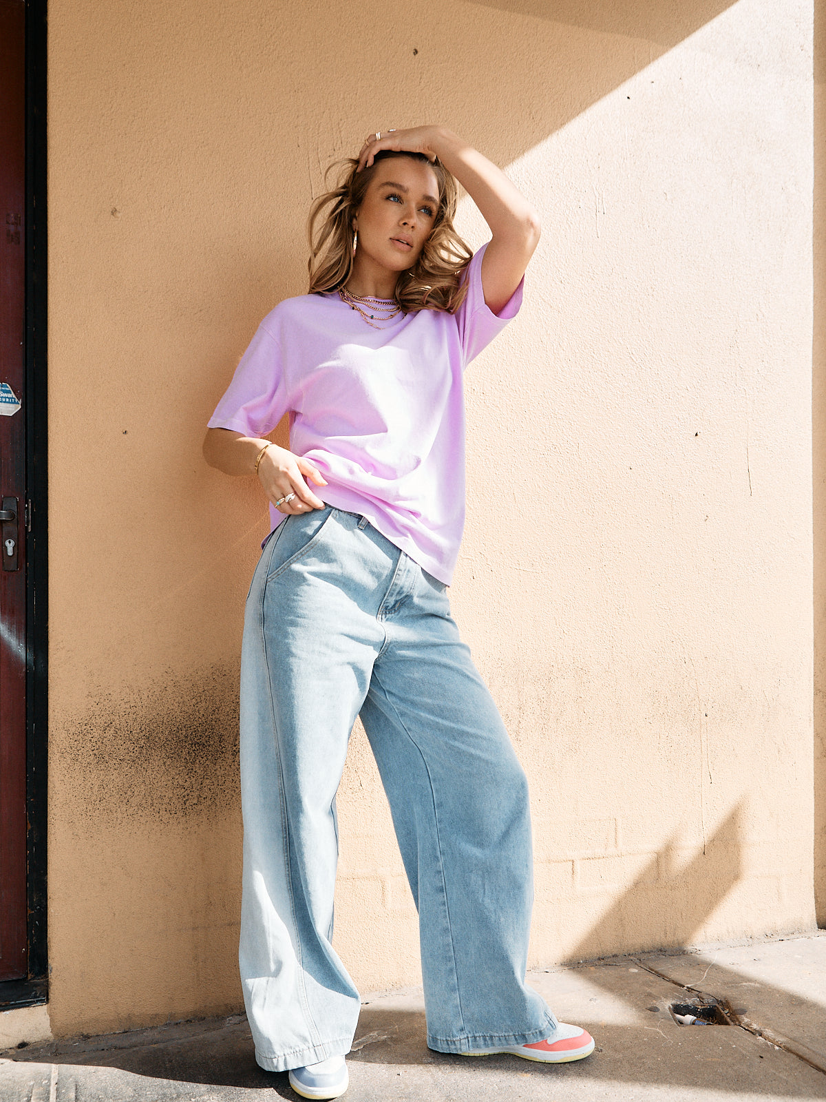 Mariah Wide-Leg Jeans – Light Wash Denim