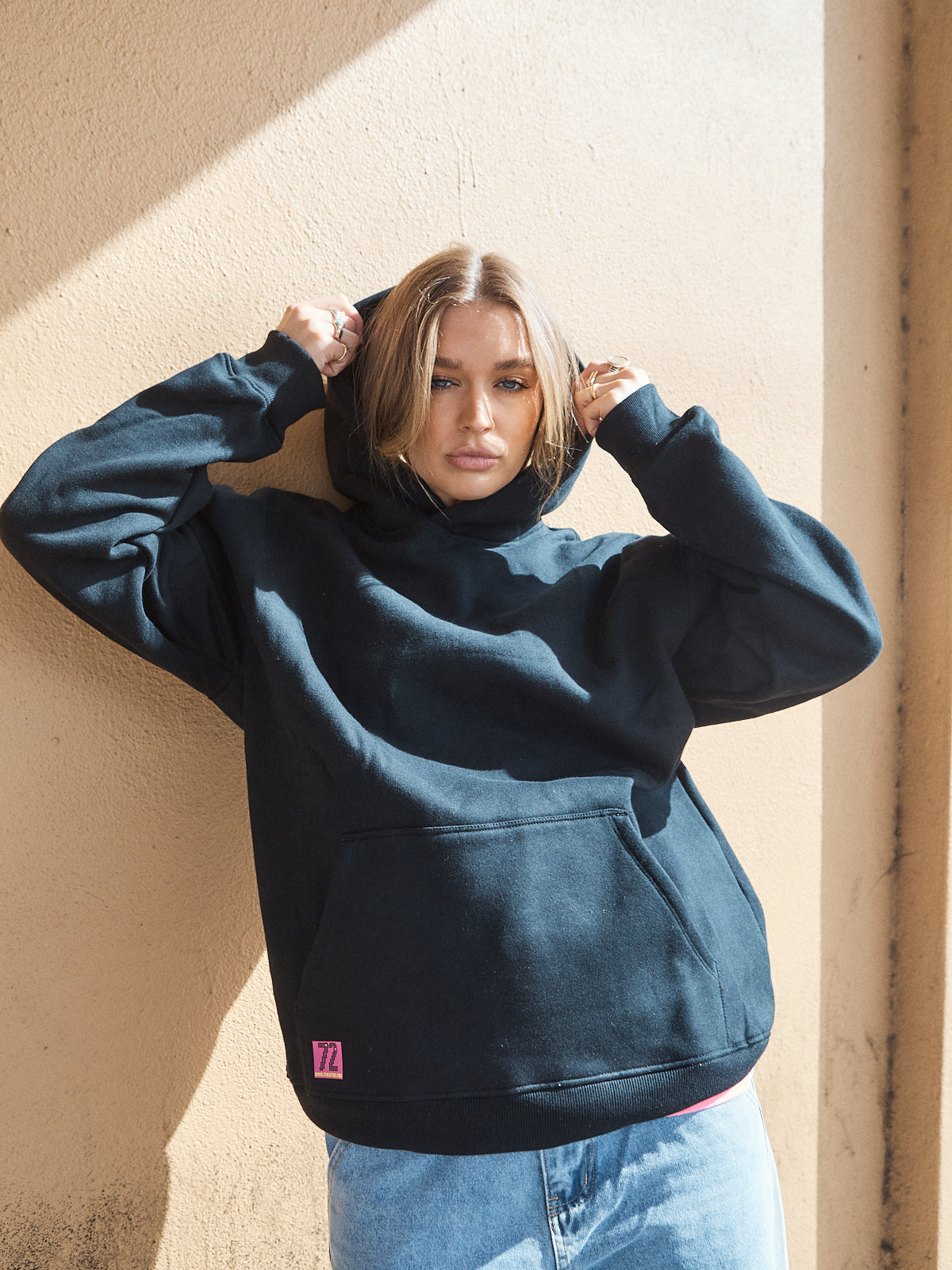 Jackson Unisex Oversized Hoodie – Black