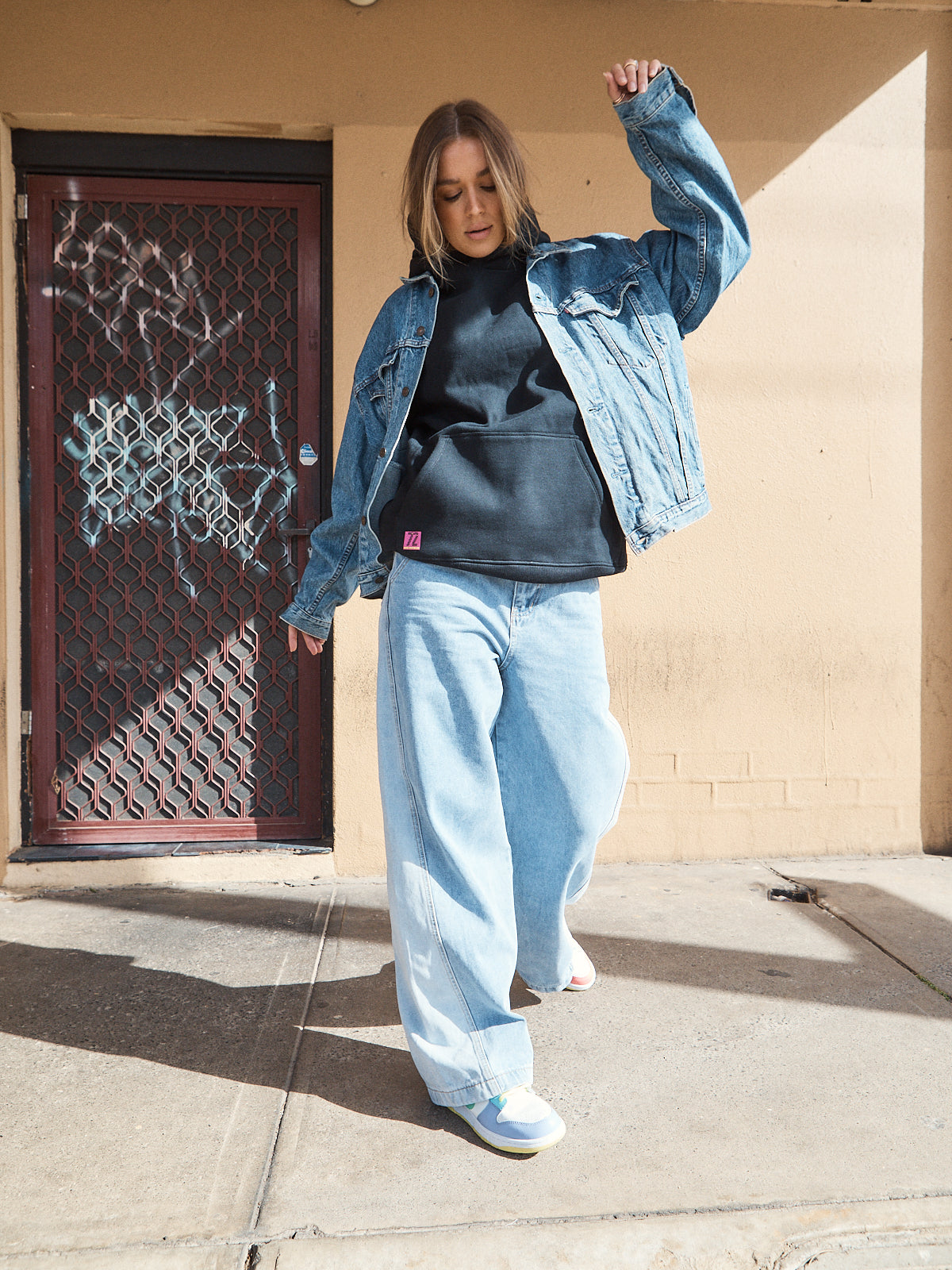 Jackson Unisex Oversized Hoodie – Black