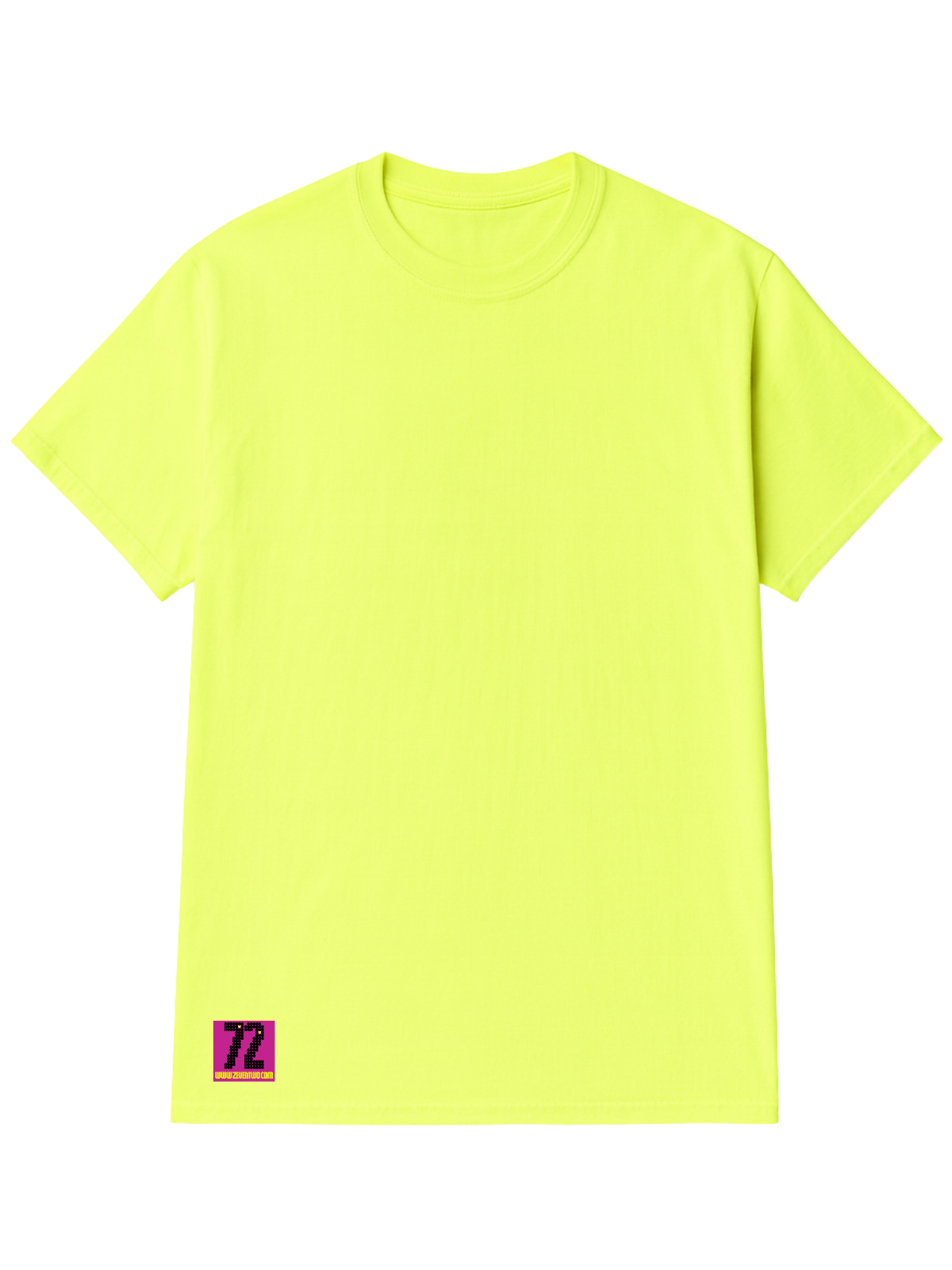 Zeven Two Unisex Neon Yellow T shirt