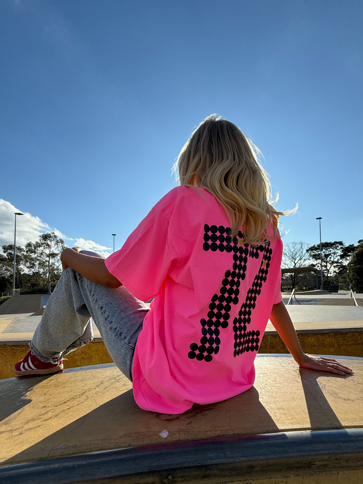 Zeven Two Unisex Neon Pink T shirt