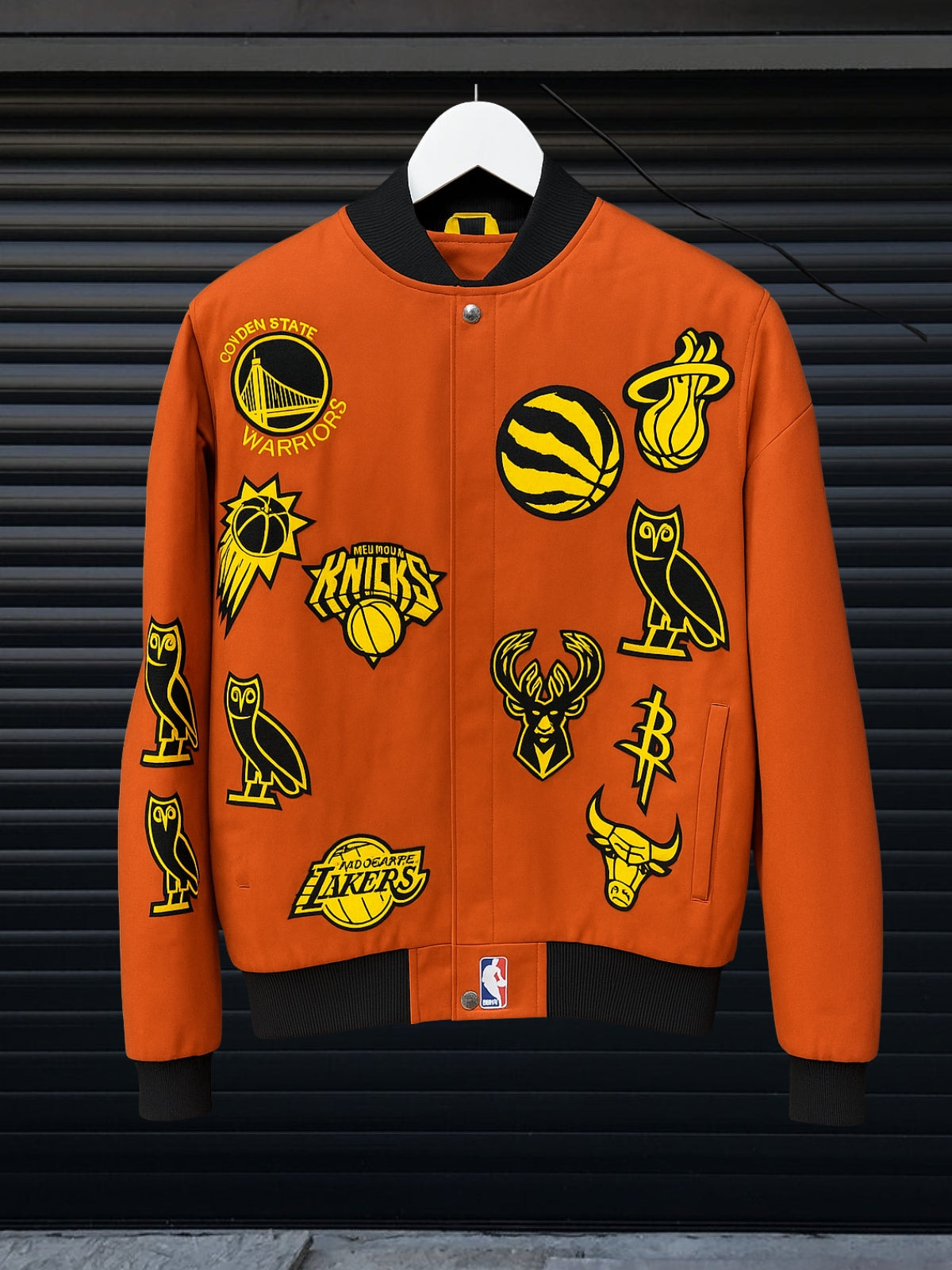 NBA Patch Bomber  – Burnt Orange