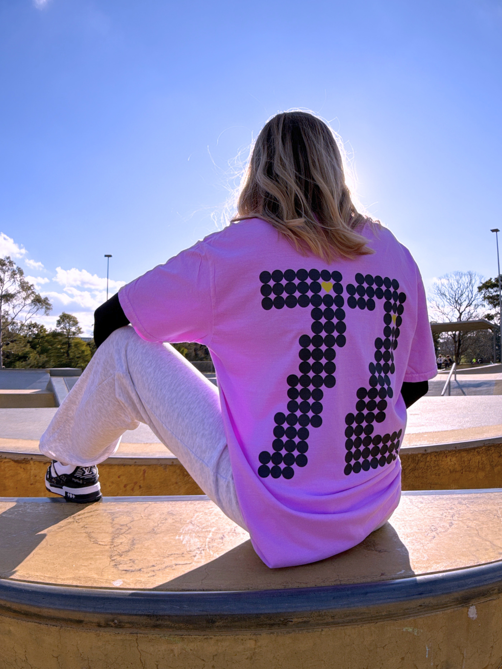 Zeven Two Unisex Neon Purple T shirt