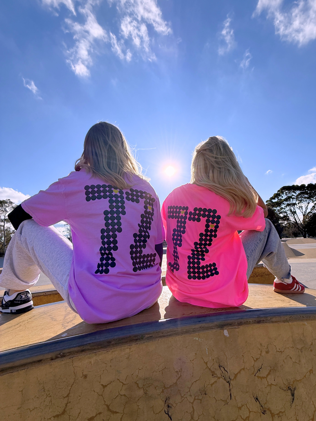 Zeven Two Unisex Neon Pink T shirt