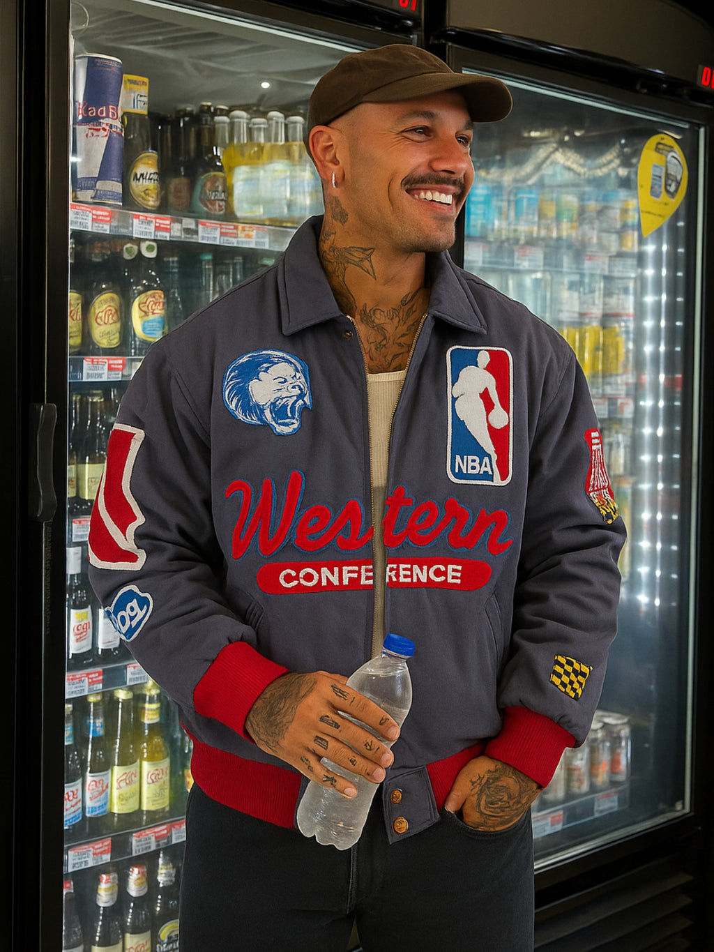 NBA Patch Bomber – Grey Western Conference | XXL