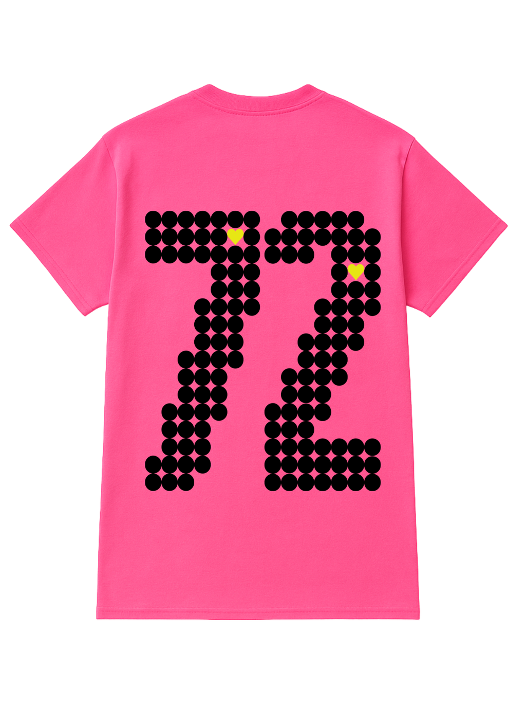 Zeven Two Unisex Neon Pink T shirt