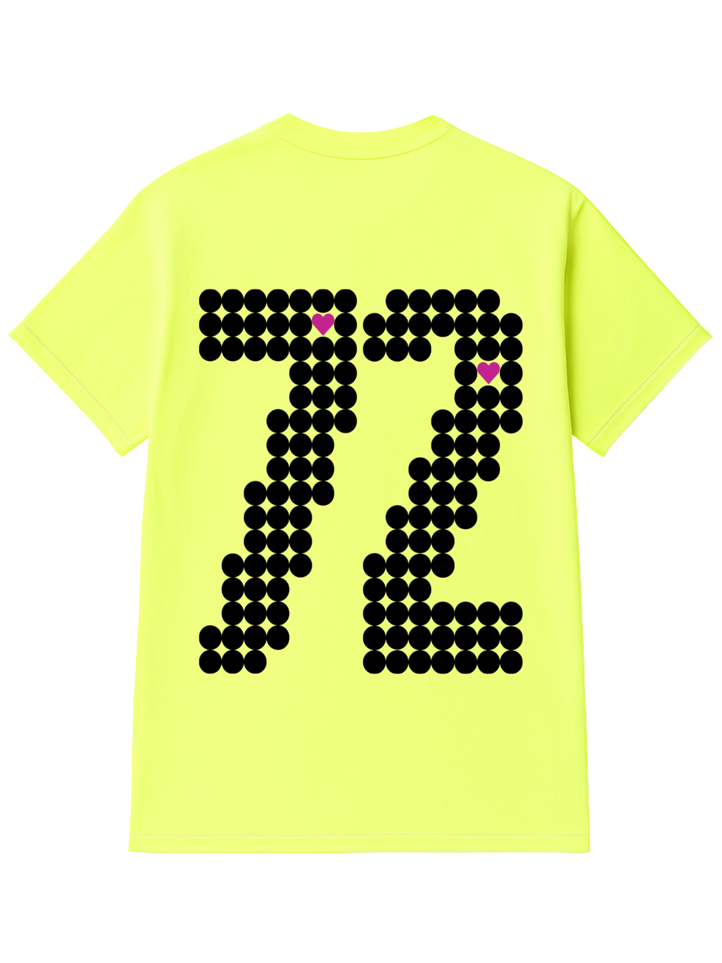 Zeven Two Unisex Neon Yellow T shirt