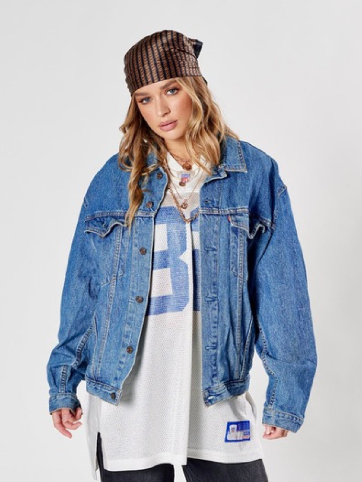 Vintage OG Levis Denim Jacket - Bright Blue