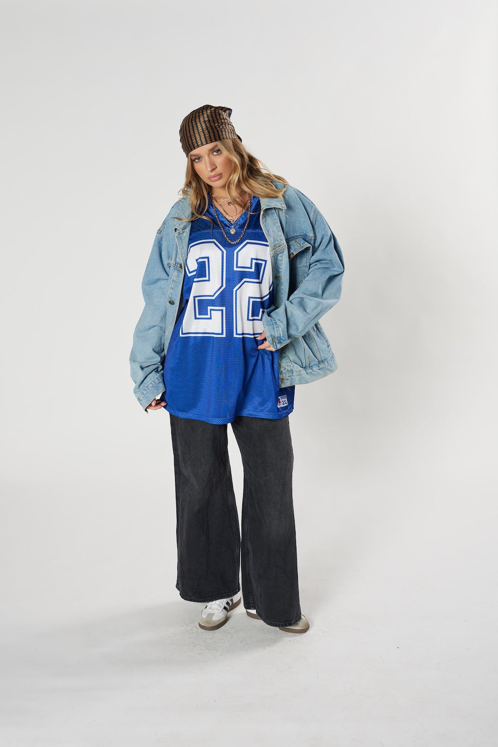 Blue Gaylor Nation Football Jersey #22