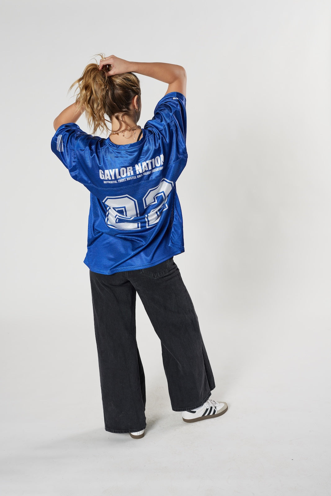 Blue Gaylor Nation Football Jersey #22