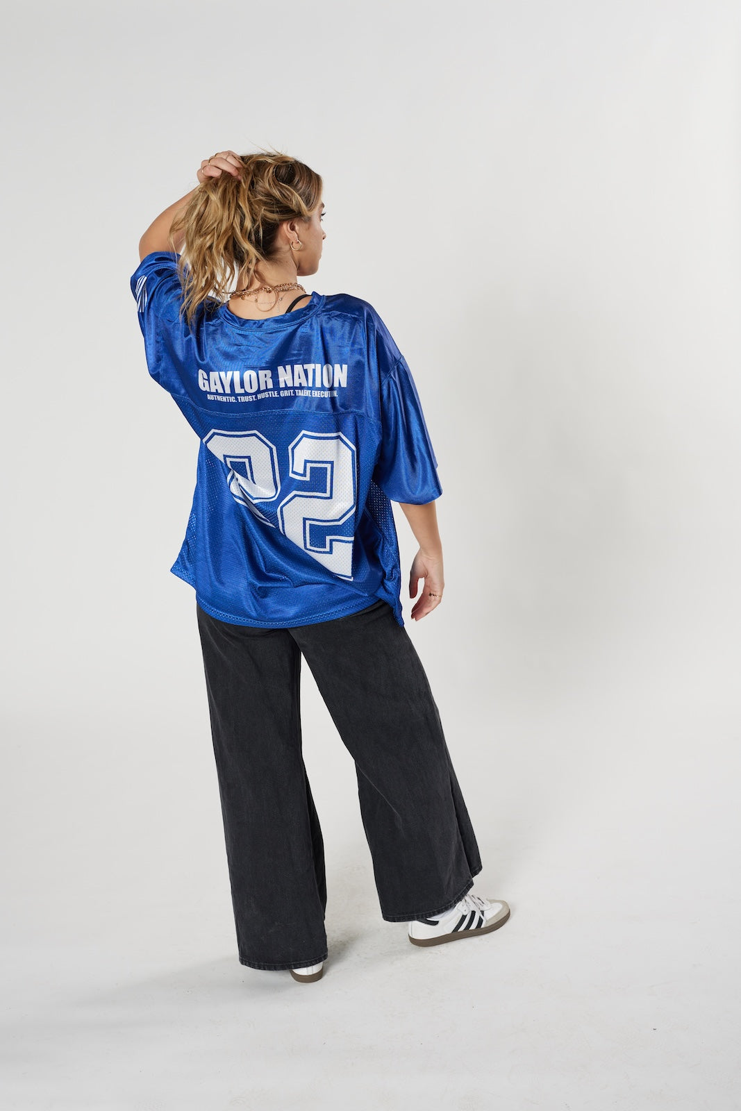 Blue Gaylor Nation Football Jersey #22