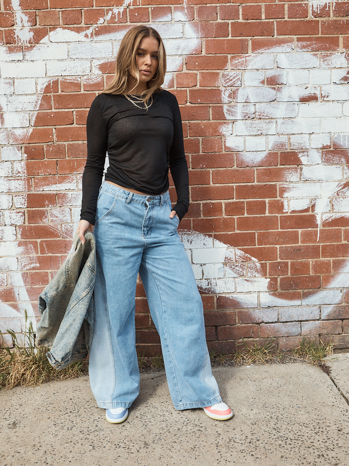 Ciara Long Sleeve Top - Black