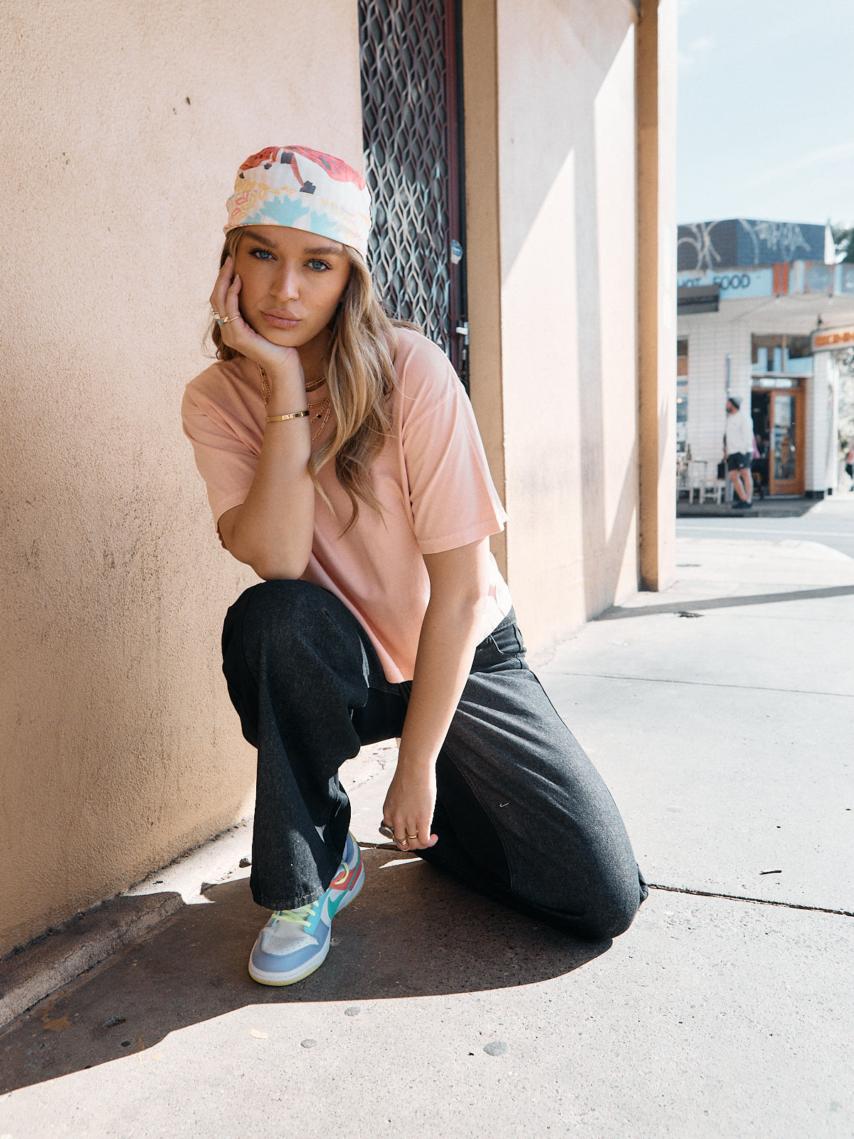 Destiny Cropped Box Tee – Peach
