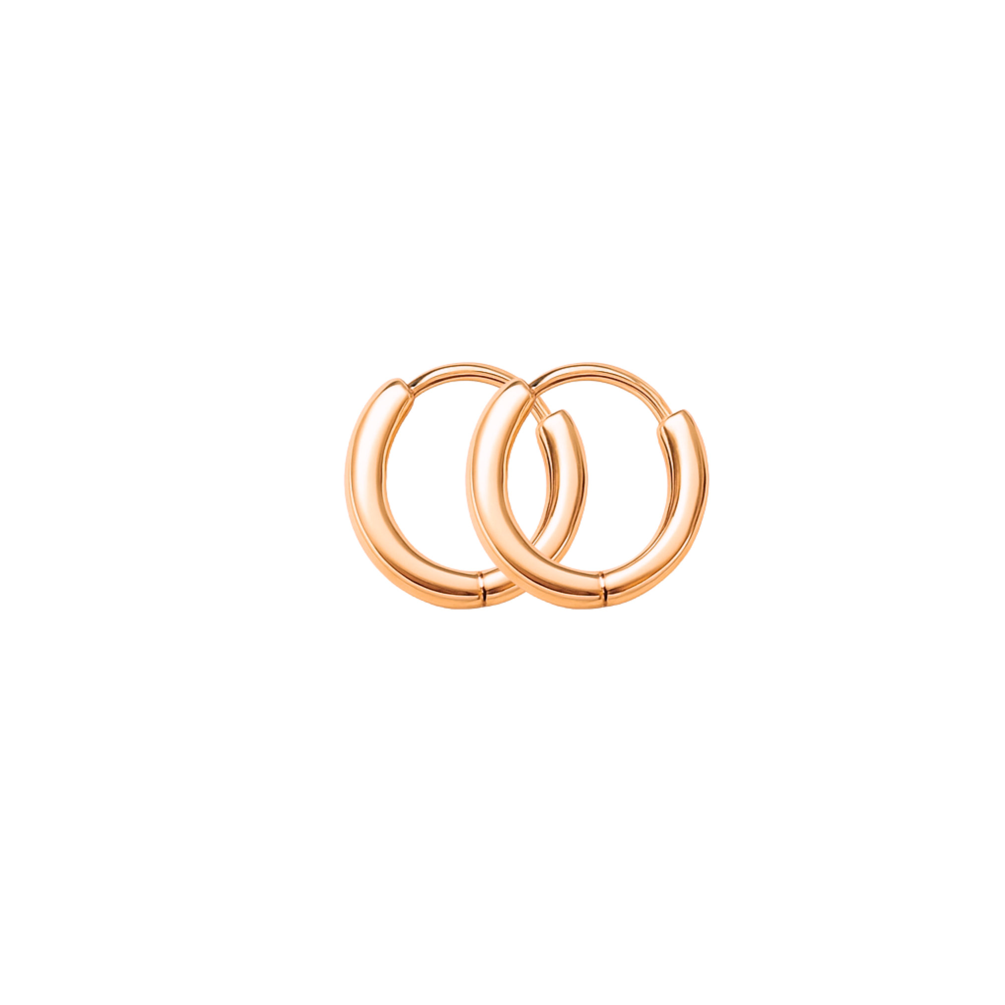 Pair of 18K gold-filled huggie hoops, tarnish resistant and nickel free