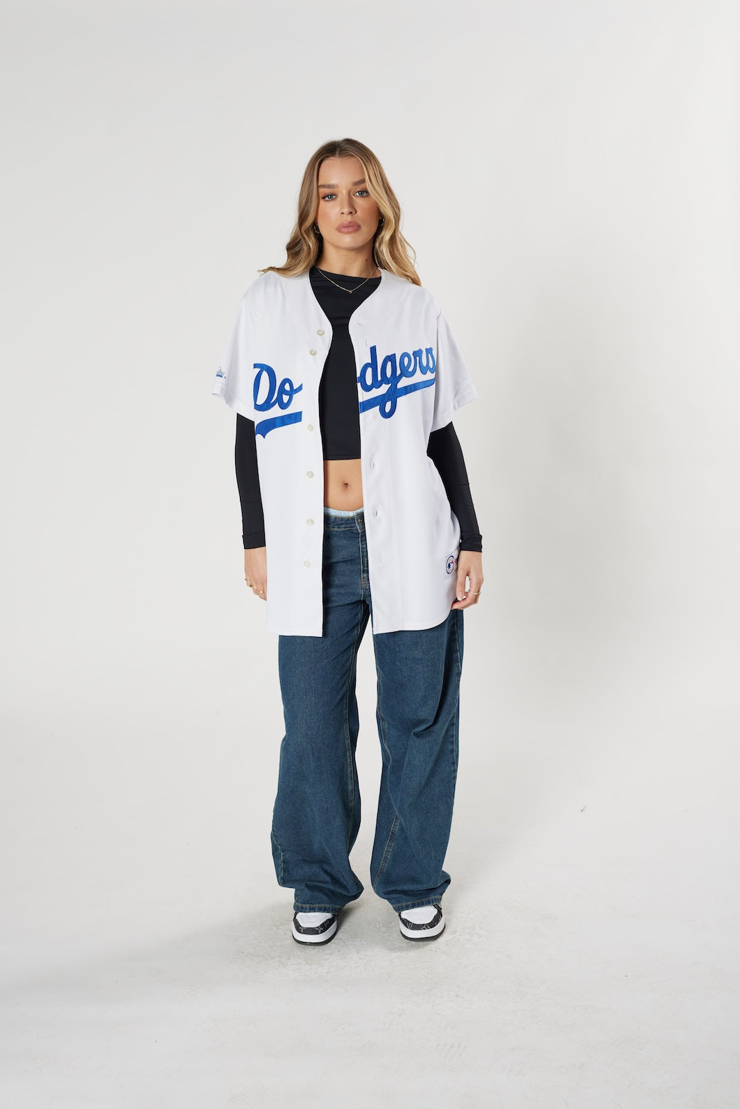 Los Angeles Dodgers MLB Baseball Jersey – Vintage White/Blue