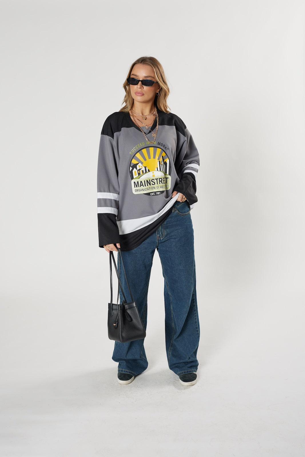 Mainstreet REALTORS #14 Grey Hockey Jersey