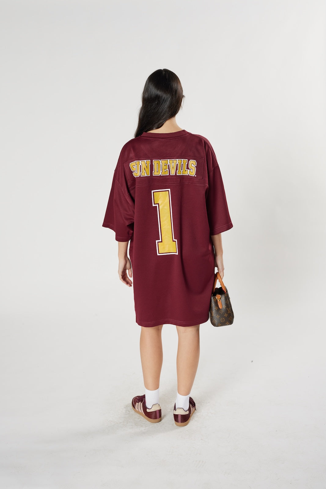 Arizona State Sun Devils #1 NCAA college football jersey maroon gold vintage
