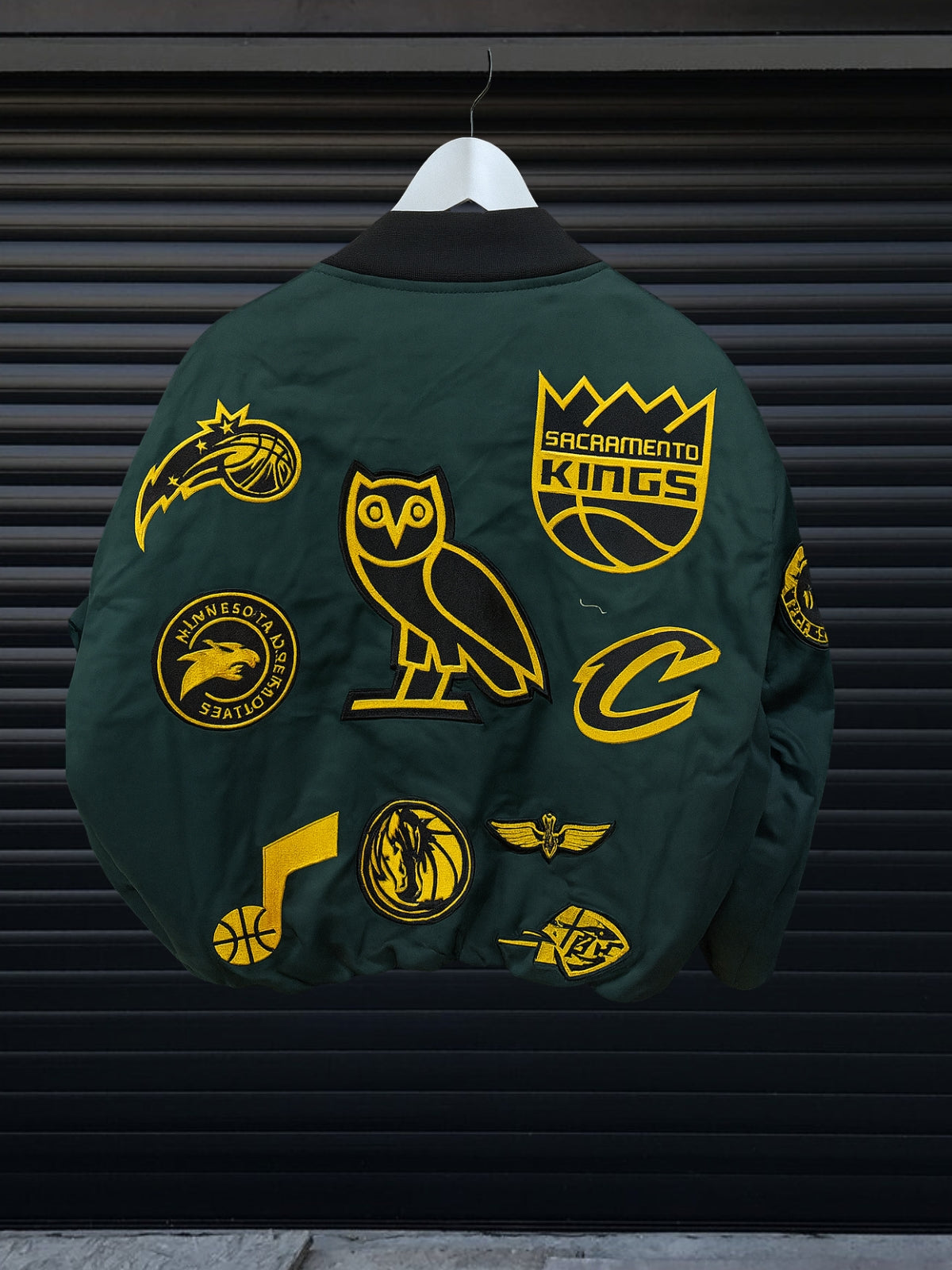NBA Patch Bomber – Forest Green Yellow patches