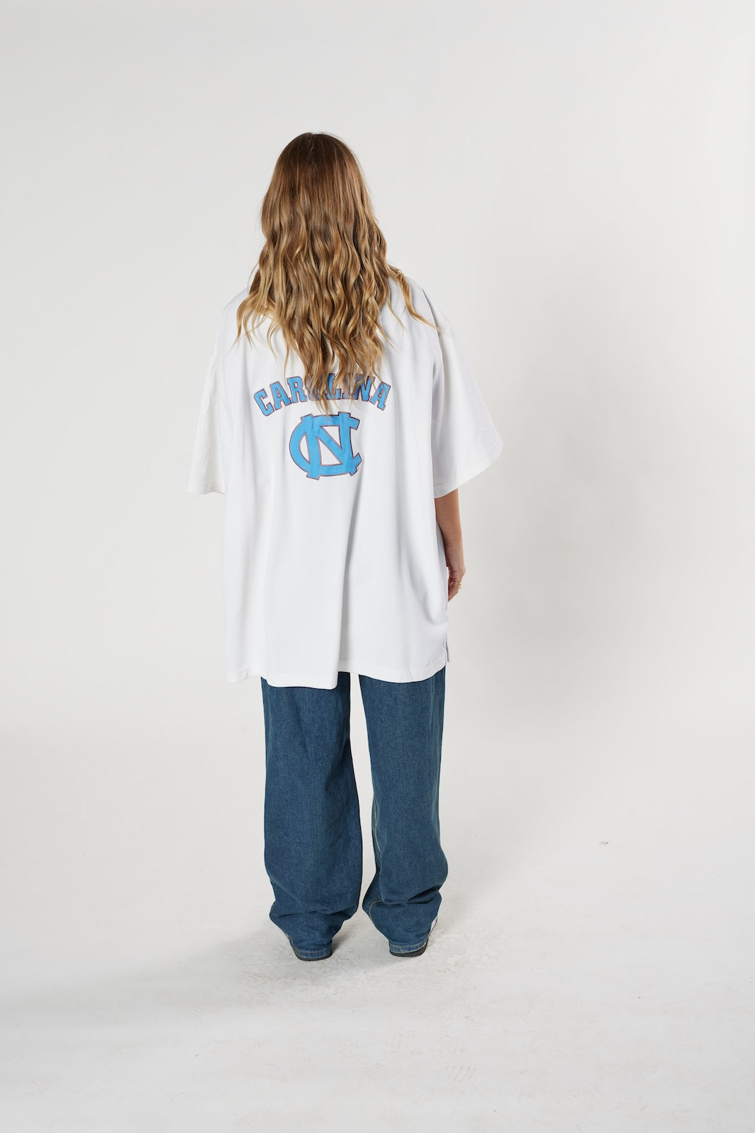 North Carolina Tar Heels NCAA basketball jersey white Carolina blue college vintage