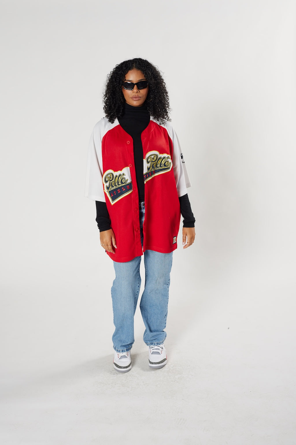 Pelle Pelle vintage jersey red white hip-hop streetwear iconic brand authentic
