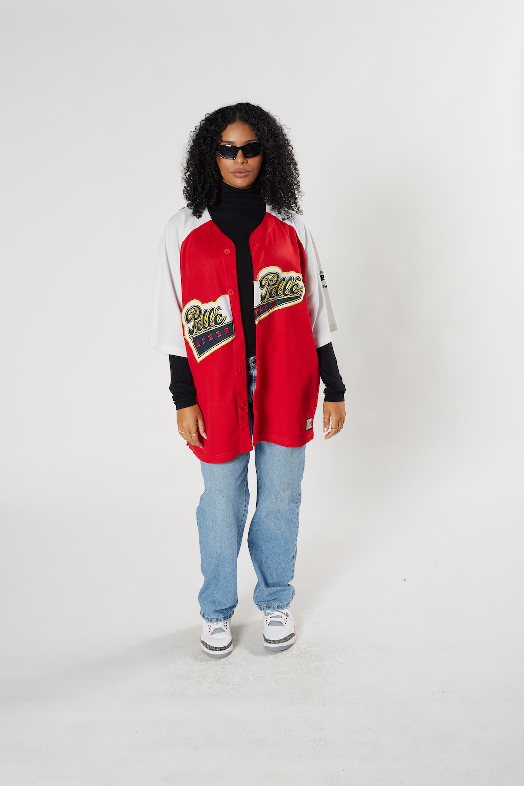 Pelle Pelle vintage jersey red white hip-hop streetwear iconic brand authentic