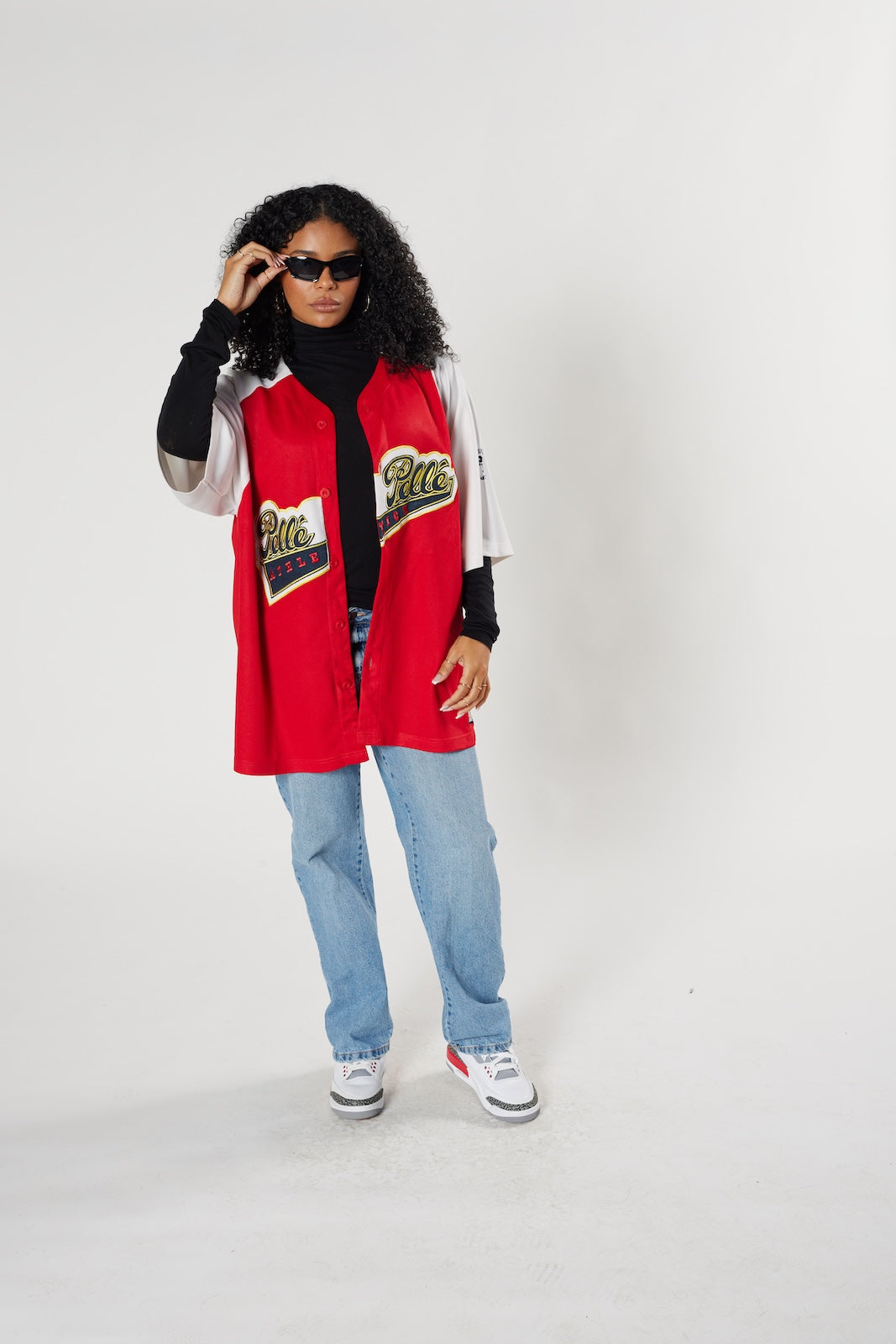Pelle Pelle vintage jersey red white hip-hop streetwear iconic brand authentic