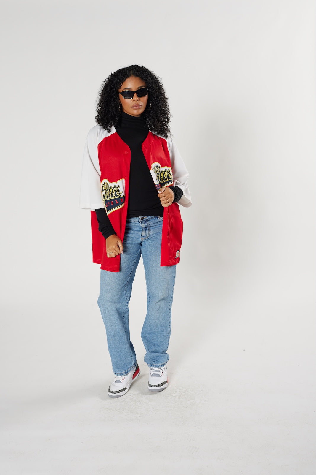 Pelle Pelle vintage jersey red white hip-hop streetwear iconic brand authentic