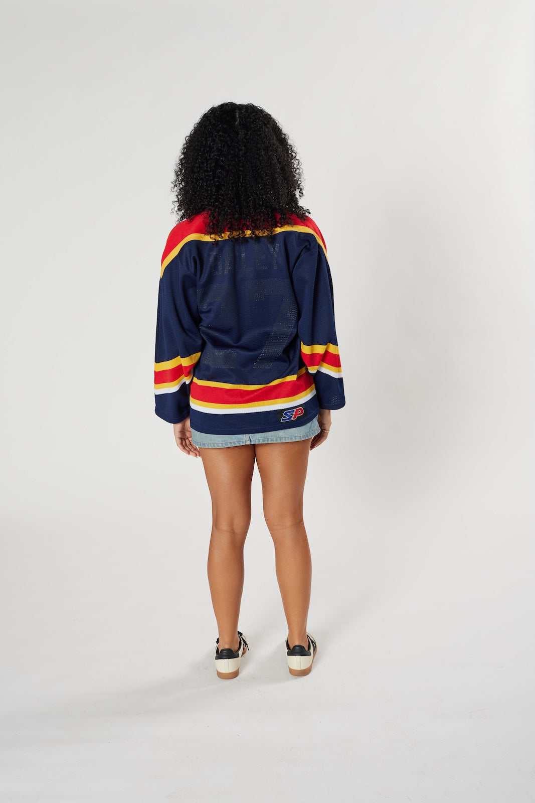Team Florida hockey jersey navy red gold vintage 90s style authentic