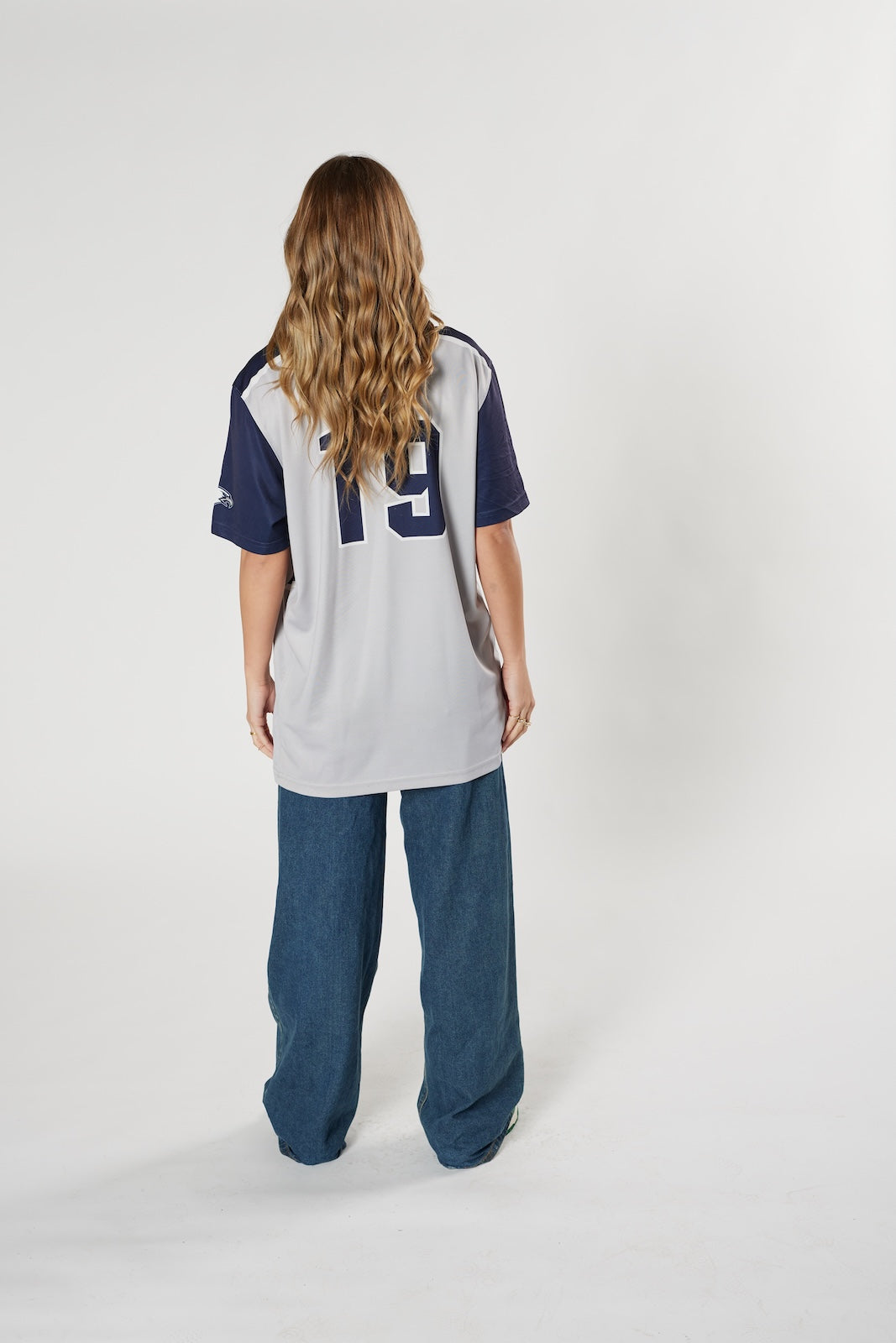 VISTA #19 jersey grey navy vintage retro sports style authentic
