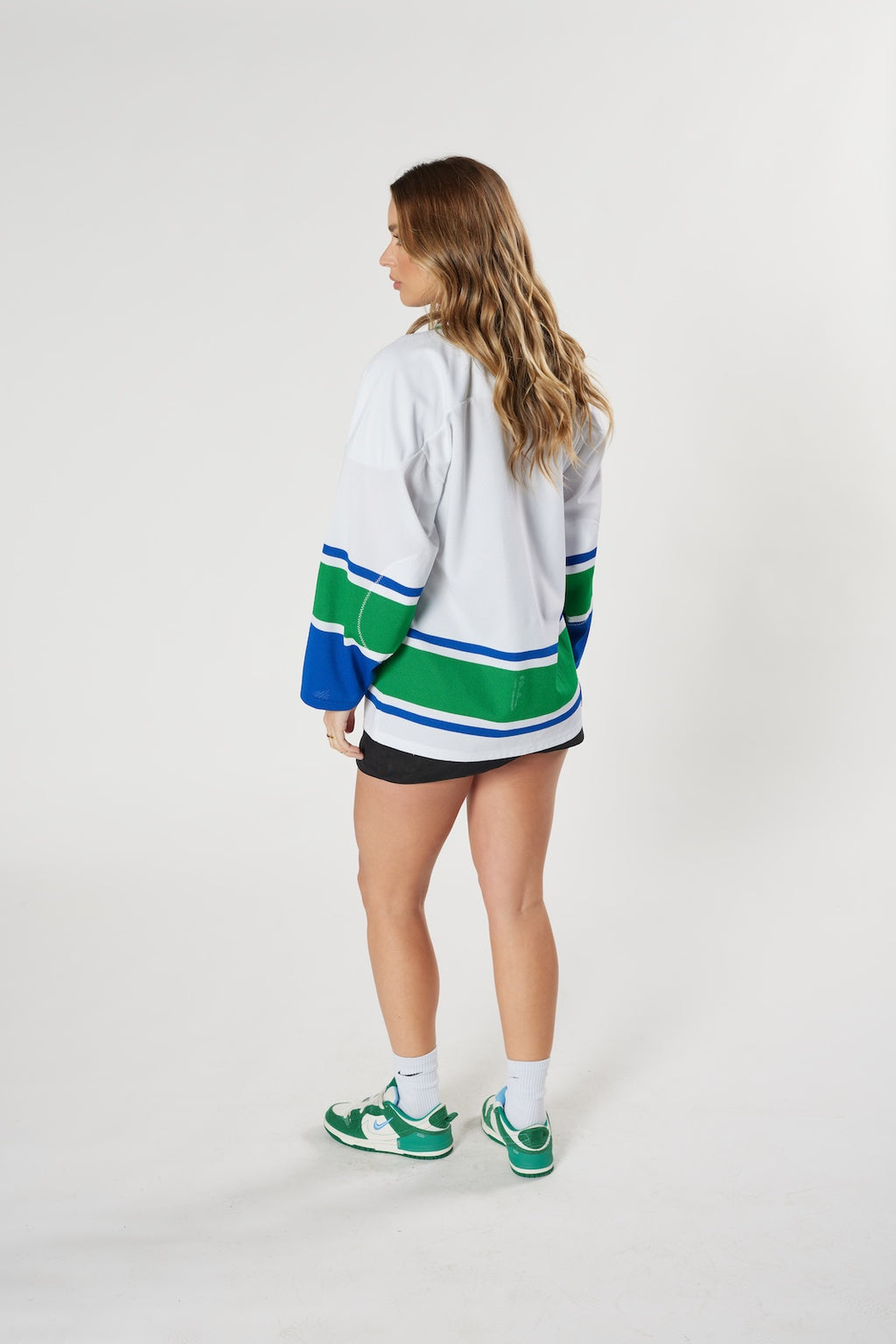 Vancouver Canucks NHL hockey jersey white blue green Canadian vintage authentic