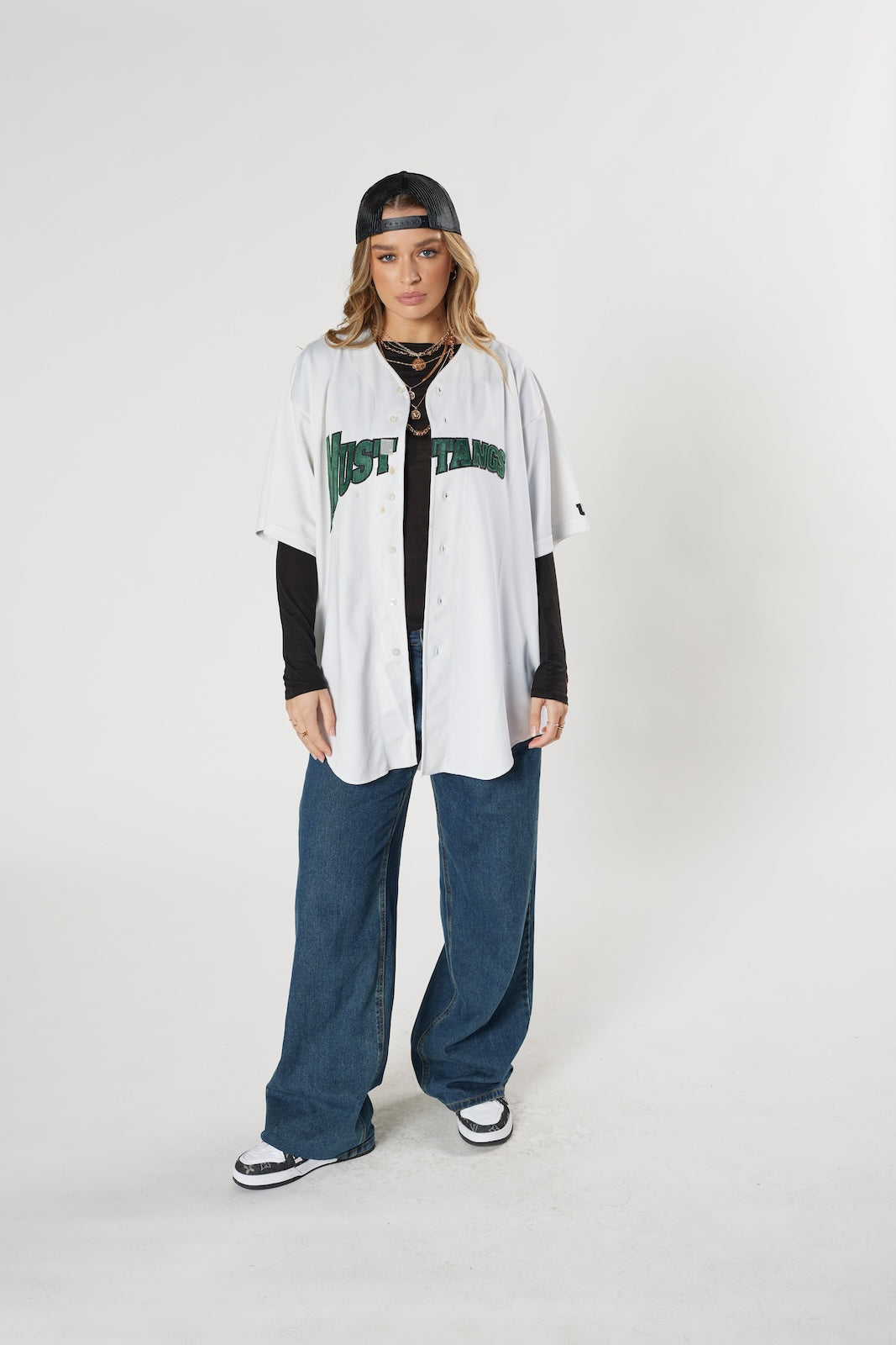 Mustangs #20 baseball jersey white vintage collegiate style authentic