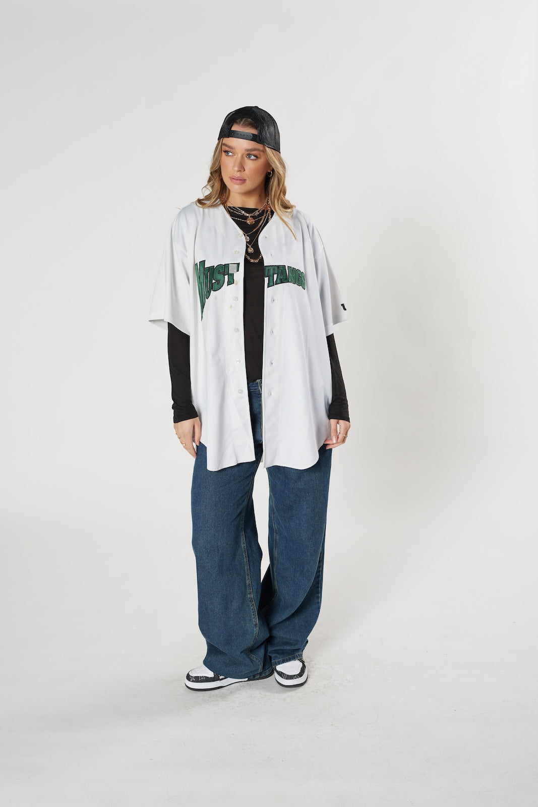 Mustangs #20 baseball jersey white vintage collegiate style authentic