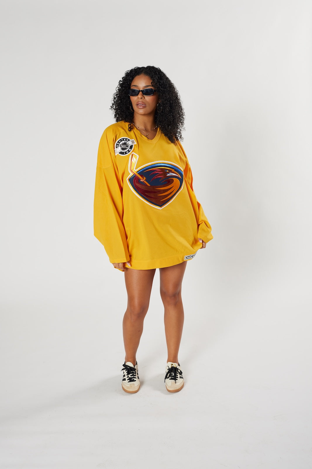 Atlanta Thrashers Bud Light promotional jersey gold NHL vintage rare collectible